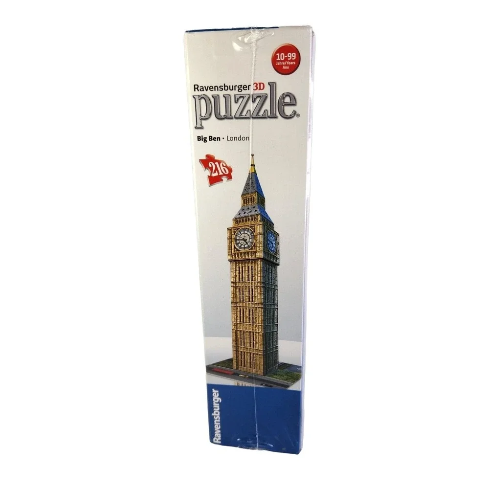 Ravensburger‎ 3D Puzzle Big Ben London 216 Plastic Pieces 16 In Tall New READ